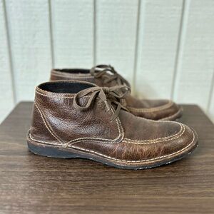 John Varvatos Leather Chukka Boots, size 8.5.